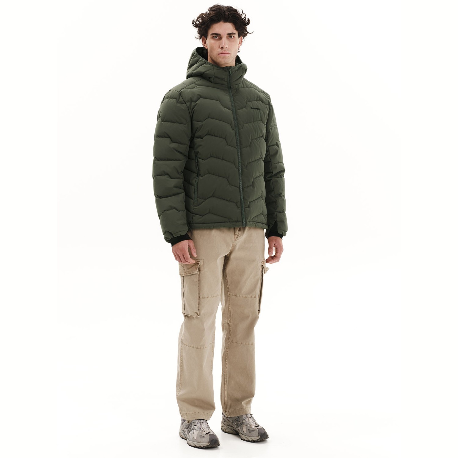 Ανδρικό Μπουφάν Puffer με Κουκούλα EMERSON