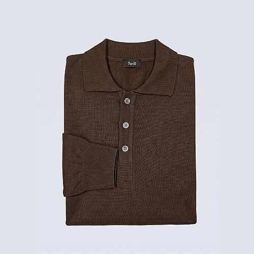 ΠΛΕΚΤΟ POLO 50% LANA 50% ACRILICA ΜΟΝΟΧΡΩΜΟ