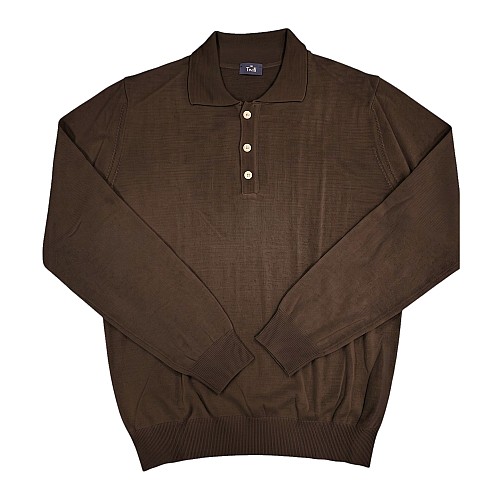 ΠΛΕΚΤΟ POLO 50% LANA 50% ACRILICA ΜΟΝΟΧΡΩΜΟ