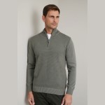 Unisex Πλεκτό Βαμβακερό Λούπετο με Φερμουάρ NAVY & GREEN Unisex Πλεκτό Βαμβακερό Λούπετο με Φερμουάρ NAVY & GREEN
