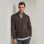 Unisex Πλεκτό Βαμβακερό Λούπετο με Φερμουάρ NAVY & GREEN Unisex Πλεκτό Βαμβακερό Λούπετο με Φερμουάρ NAVY & GREEN