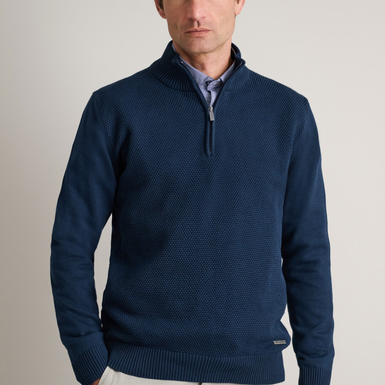 Unisex Πλεκτό Βαμβακερό Λούπετο με Φερμουάρ NAVY & GREEN Unisex Πλεκτό Βαμβακερό Λούπετο με Φερμουάρ NAVY & GREEN