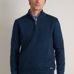 Unisex Πλεκτό Βαμβακερό Λούπετο με Φερμουάρ NAVY & GREEN Unisex Πλεκτό Βαμβακερό Λούπετο με Φερμουάρ NAVY & GREEN