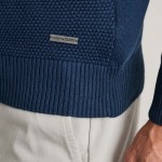 Unisex Πλεκτό Βαμβακερό Λούπετο με Φερμουάρ NAVY & GREEN Unisex Πλεκτό Βαμβακερό Λούπετο με Φερμουάρ NAVY & GREEN