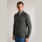 Unisex Πλεκτό Λουπέτο με Φερμουάρ NAVY & GREEN Unisex Πλεκτό Λουπέτο με Φερμουάρ NAVY & GREEN