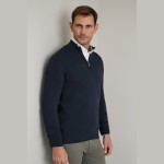 Unisex Πλεκτό Λουπέτο με Φερμουάρ NAVY & GREEN