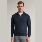 Unisex Πλεκτό Λουπέτο με Φερμουάρ NAVY & GREEN