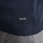 Unisex Πλεκτό Λουπέτο με Φερμουάρ NAVY & GREEN