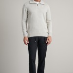 Unisex Πλεκτό Λουπέτο με Φερμουάρ NAVY & GREEN Unisex Πλεκτό Λουπέτο με Φερμουάρ NAVY & GREEN
