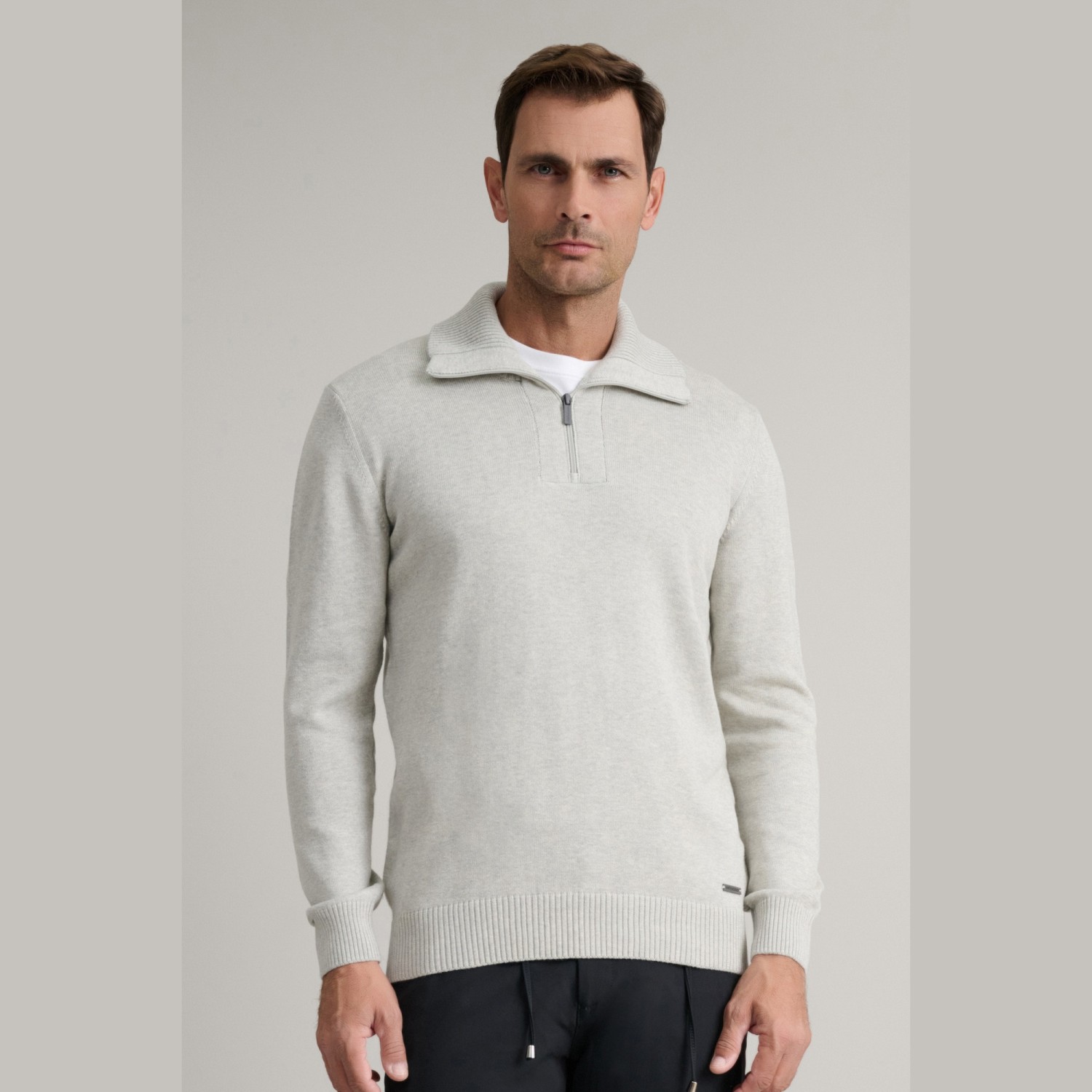 Unisex Πλεκτό Λουπέτο με Φερμουάρ NAVY & GREEN Unisex Πλεκτό Λουπέτο με Φερμουάρ NAVY & GREEN
