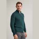 Unisex Πλεκτό Λούπετο με Φερμουάρ NAVY & GREEN