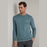 Unisex Πλεκτό Πουλόβερ Λαιμόκοψη NAVY & GREEN Unisex Πλεκτό Πουλόβερ Λαιμόκοψη NAVY & GREEN