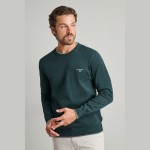 Unisex Πλεκτό Πουλόβερ Λαιμόκοψη NAVY & GREEN