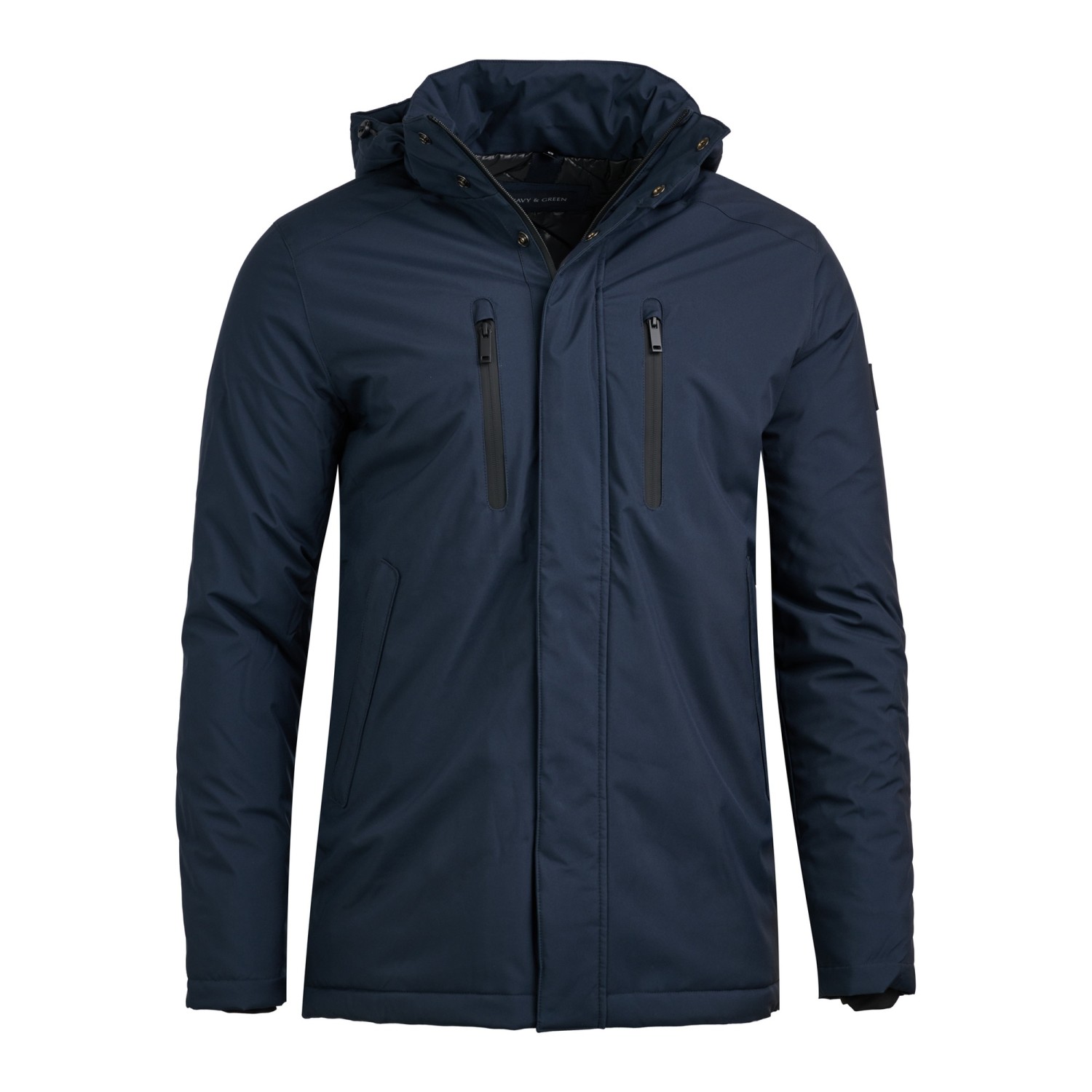 Unisex Τζάκετ με Αποσπώμενη Κουκούλα NAVY & GREEN