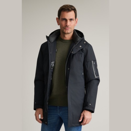 Unisex Τζάκετ με Κουκούλα και Τσέπες NAVY & GREEN
