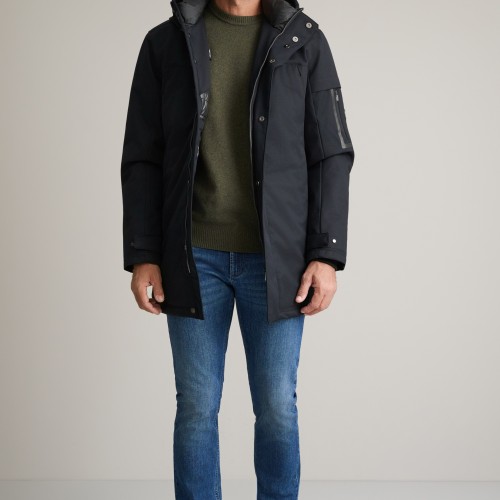 Unisex Τζάκετ με Κουκούλα και Τσέπες NAVY & GREEN