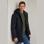 Unisex Τζάκετ με Κουκούλα και Τσέπες NAVY & GREEN Unisex Τζάκετ με Κουκούλα και Τσέπες NAVY & GREEN