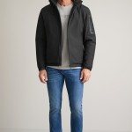 Unisex Τζάκετ με Αποσπώμενη Κουκούλα NAVY & GREEN