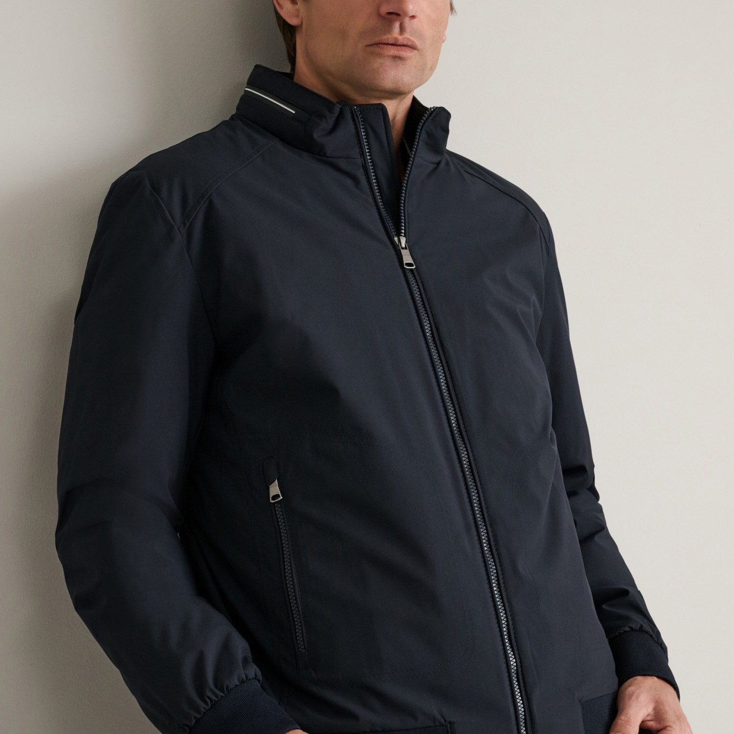 Unisex Τζάκετ με Αποσπώμενη Κουκούλα NAVY & GREEN