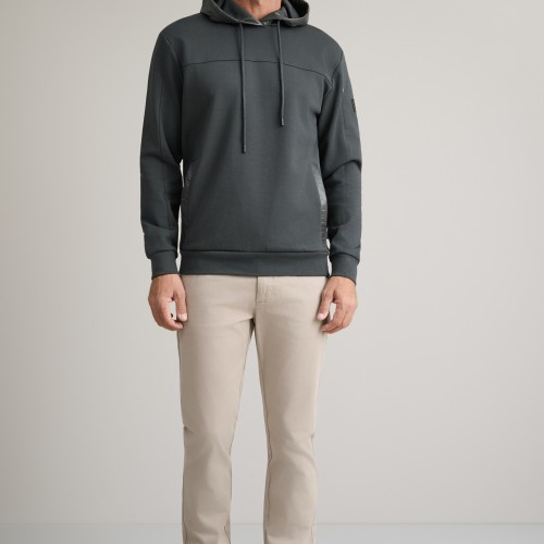 Unisex Μπλούζα Φούτερ με Κουκούλα NAVY & GREEN