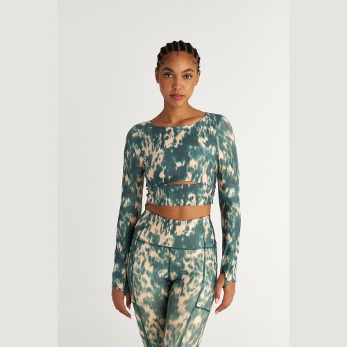 Γυναικεία Cropped Μπλούζα με Print SUGARFREE