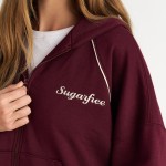 Γυναικεία Ζακέτα με Κουκούλα και Φερμουάρ SUGARFREE