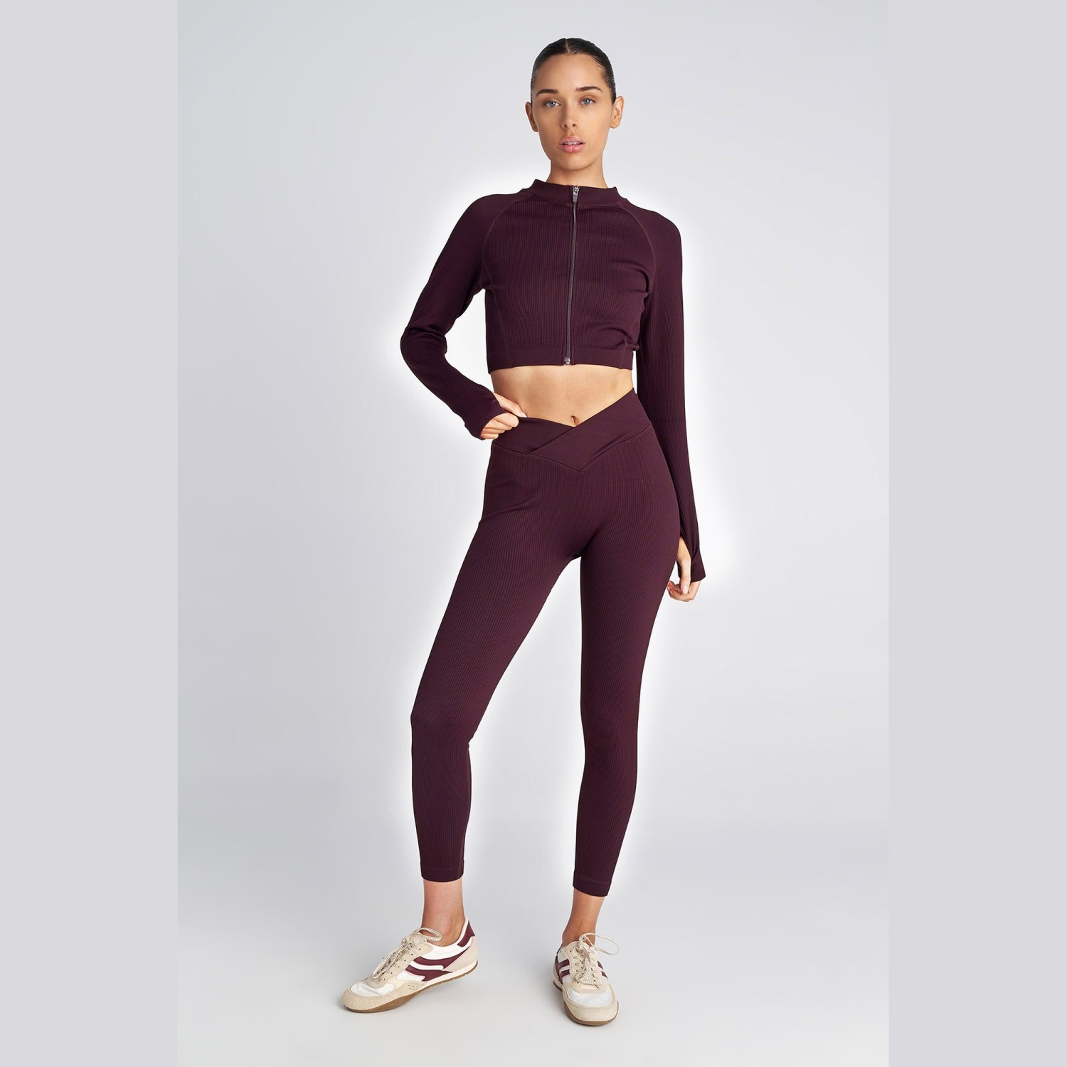 Γυναικεία Cropped Ζακέτα με Φερμουάρ SUGARFREE