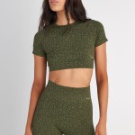 Γυναικεία Crop Μπλούζα με Animal Print SUGARFREE