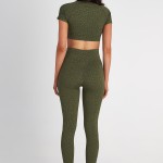 Γυναικεία Crop Μπλούζα με Animal Print SUGARFREE