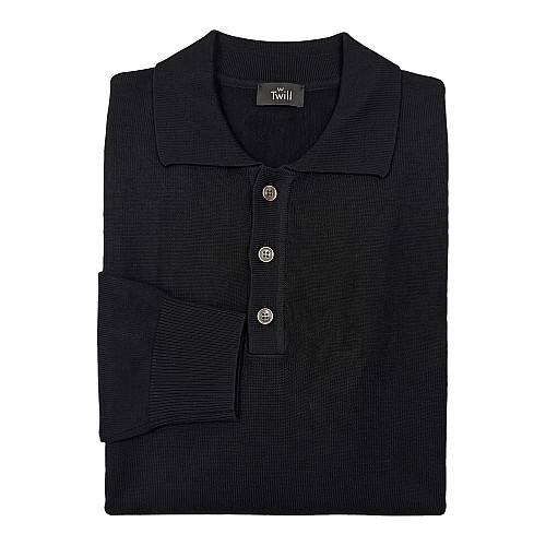ΠΛΕΚΤΟ POLO 50% LANA 50% ACRILICA ΜΟΝΟΧΡΩΜΟ