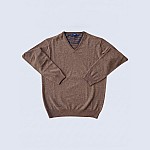 ΠΛΕΚΤΟ WOOL V NECK ΜΟΝΟΧΡΩΜΟ