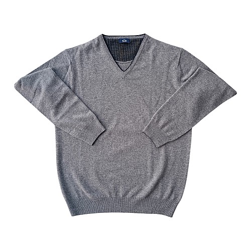 ΠΛΕΚΤΟ WOOL V NECK ΜΟΝΟΧΡΩΜΟ