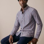 Ανδρικό Ριγέ Πουκάμισο με Γιακά Button-Down FYNCH-HATTON