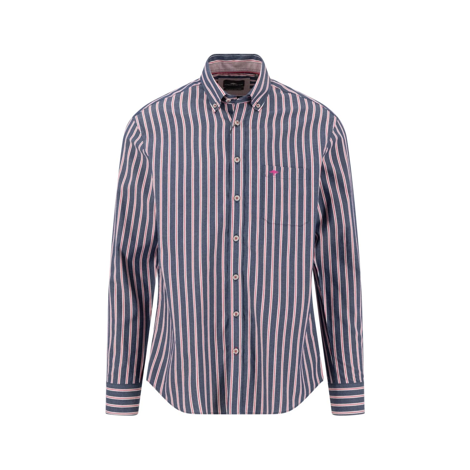 Ανδρικό Ριγέ Πουκάμισο με Γιακά Button-Down FYNCH-HATTON