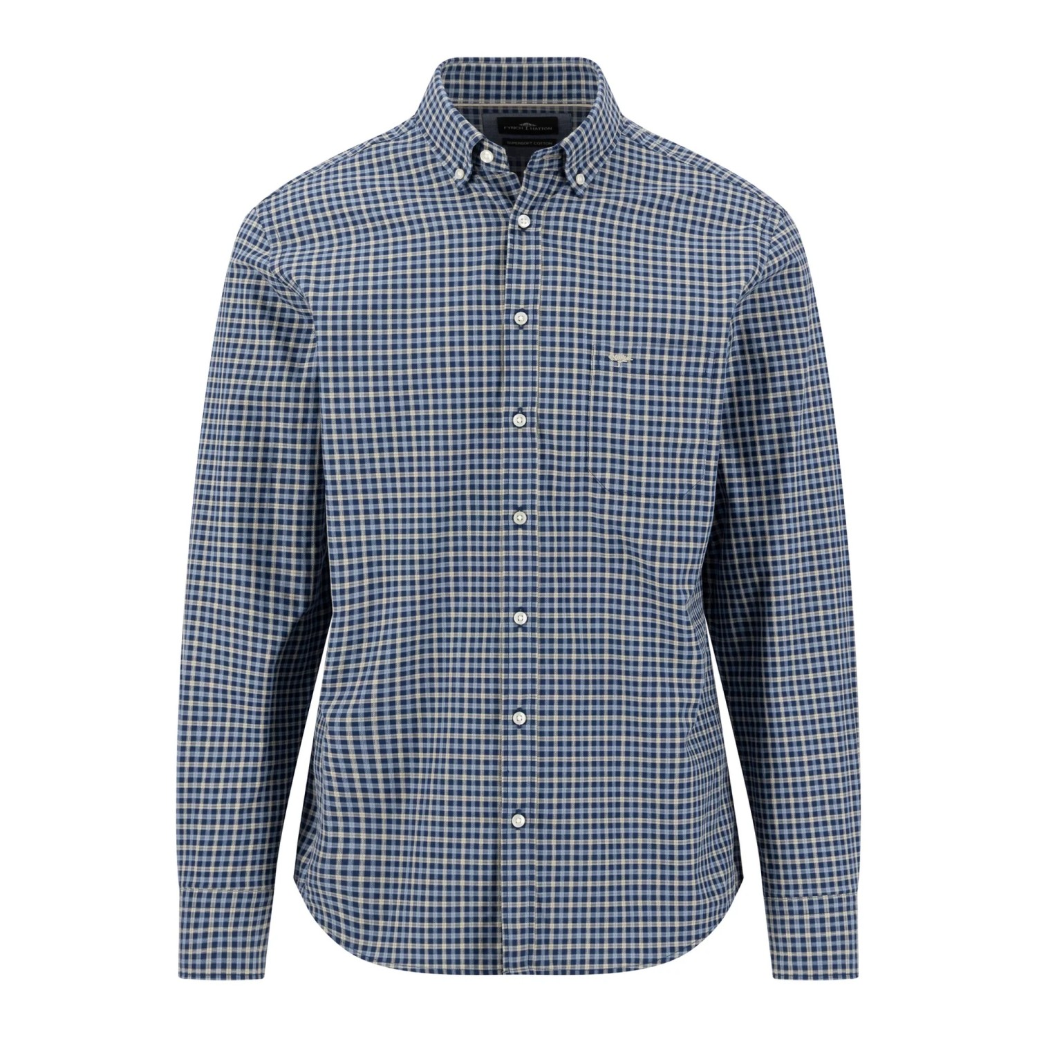 Ανδρικό Καρό Πουκάμισο Supersoft Cotton FYNCH-HATTON