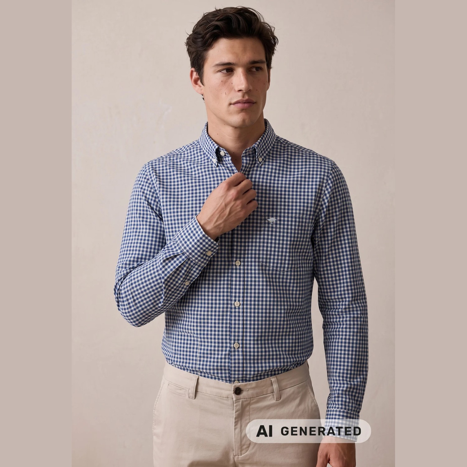 Ανδρικό Καρό Πουκάμισο Supersoft Cotton FYNCH-HATTON