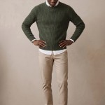 Ανδρικό Πλεκτό Πουλόβερ με Σχέδιο Cable Knit FYNCH-HATTON