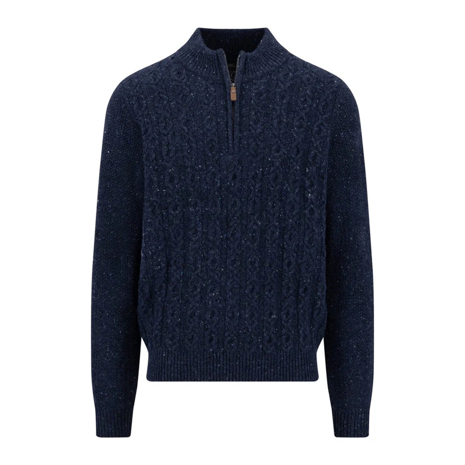 Ανδρικό Πλεκτό Πουλόβερ με Φερμουάρ Cable Knit FYNCH-HATTON