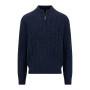 Ανδρικό Πλεκτό Πουλόβερ με Φερμουάρ Cable Knit FYNCH-HATTON