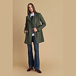 Γυναικείο Ημίπαλτο Tweed με Διπλό Κούμπωμα ATTRATTIVO