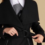 Γυναικείο Παλτό με Φαρδύ Γιακά και Ζώνη ATTRATTIVO Γυναικείο Παλτό με Φαρδύ Γιακά και Ζώνη ATTRATTIVO