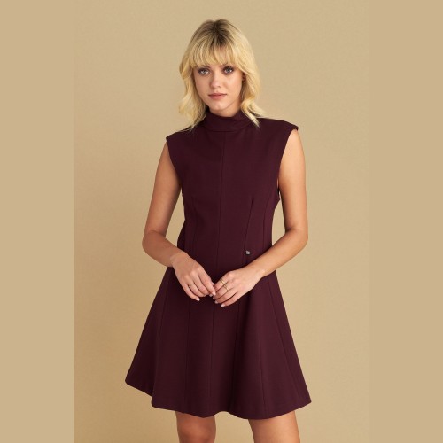 Γυναικείο Αμάνικο Μονόχρωμο Φόρεμα ATTRATTIVO