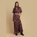 Γυναικεία Μακριά Φούστα με Floral Print ATTRATTIVO Γυναικεία Μακριά Φούστα με Floral Print ATTRATTIVO