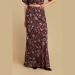 Γυναικεία Μακριά Φούστα με Floral Print ATTRATTIVO Γυναικεία Μακριά Φούστα με Floral Print ATTRATTIVO