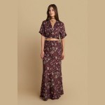 Γυναικεία Μακριά Φούστα με Floral Print ATTRATTIVO Γυναικεία Μακριά Φούστα με Floral Print ATTRATTIVO
