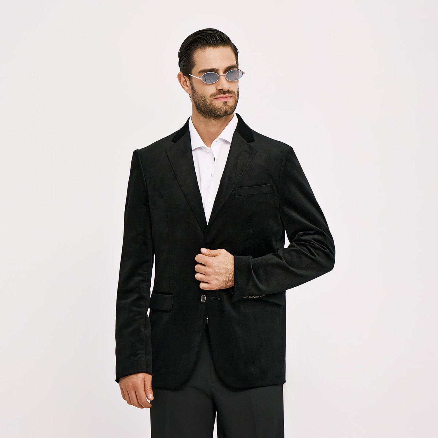 Unisex Σακάκι Εφαρμοστής Γραμμής με Πέτο Γιακά SOGO Unisex Σακάκι Εφαρμοστής Γραμμής με Πέτο Γιακά SOGO