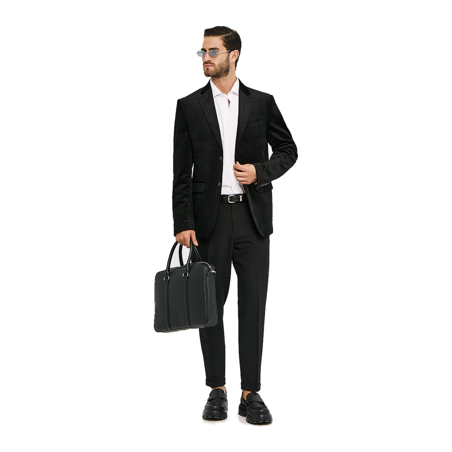 Unisex Σακάκι Εφαρμοστής Γραμμής με Πέτο Γιακά SOGO Unisex Σακάκι Εφαρμοστής Γραμμής με Πέτο Γιακά SOGO