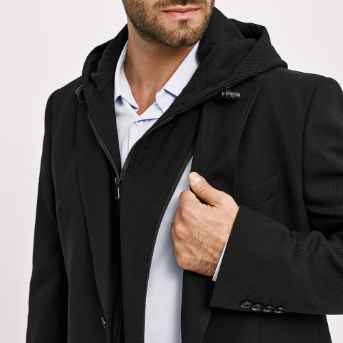Unisex Σακάκι Slim Γραμμής με Κουκούλα SOGO