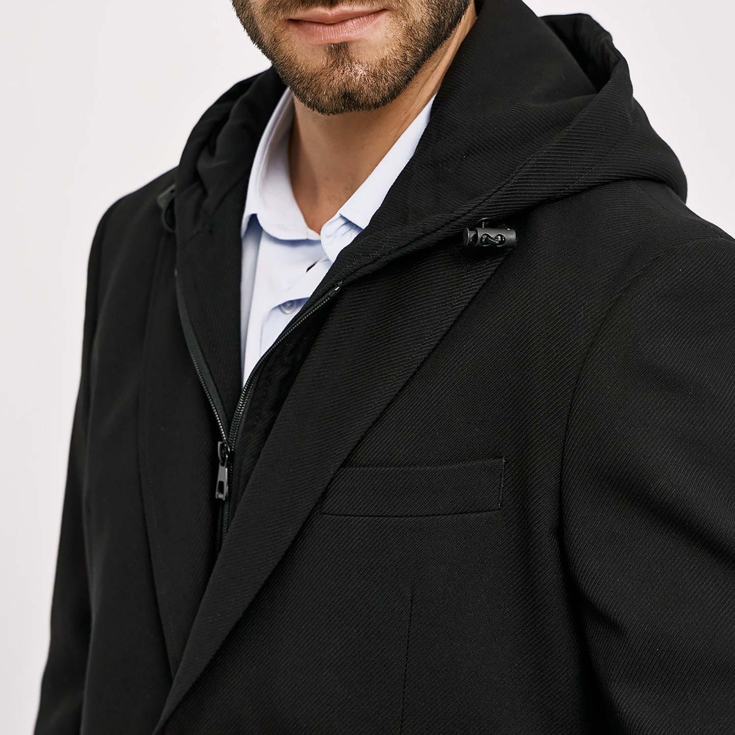 Unisex Σακάκι Slim Γραμμής με Κουκούλα SOGO Unisex Σακάκι Slim Γραμμής με Κουκούλα SOGO