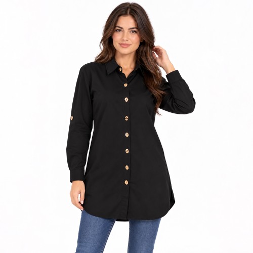 Γυναικείο Σατέν Πουκάμισο Oversized CAVALIERI